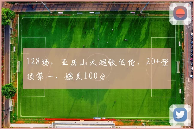 128场，亚历山大超张伯伦，20+登顶第一，媲美100分
